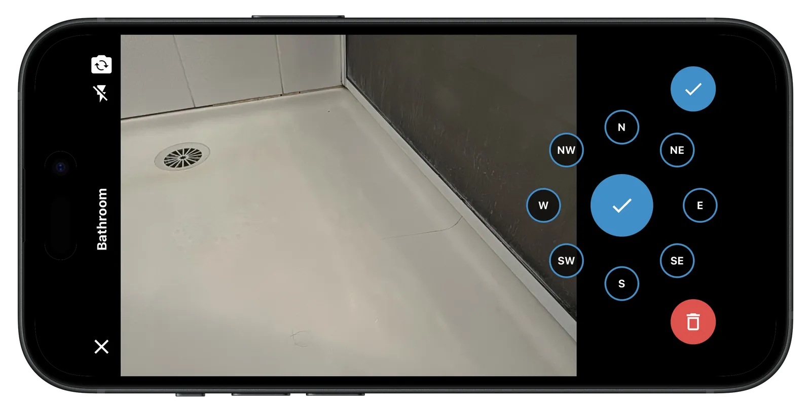Matora companion app capturing a site photo